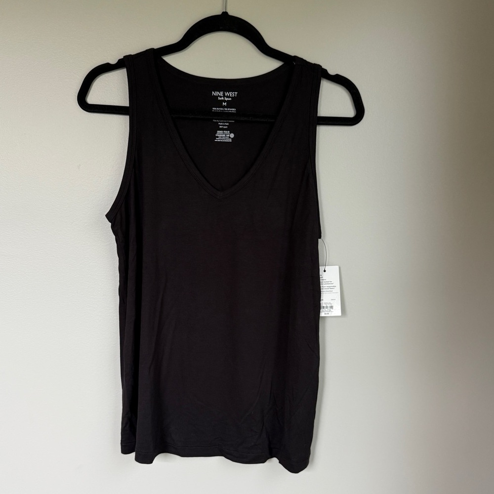 Nine West Women’s Black Sleeveless Tank Top NWT | Size: Medium